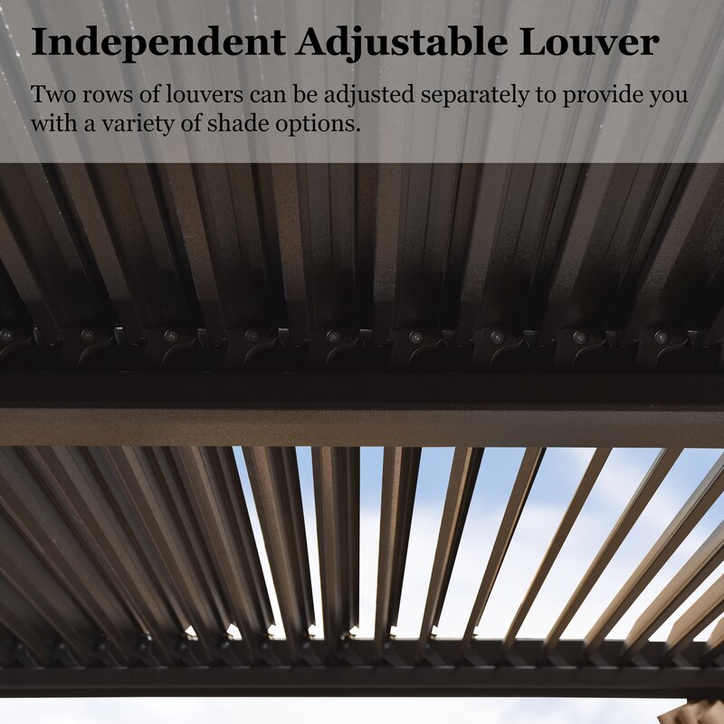 💥Clearance Sale🔥13' W x 10' D Aluminum Pergola (Can be freely spliced)