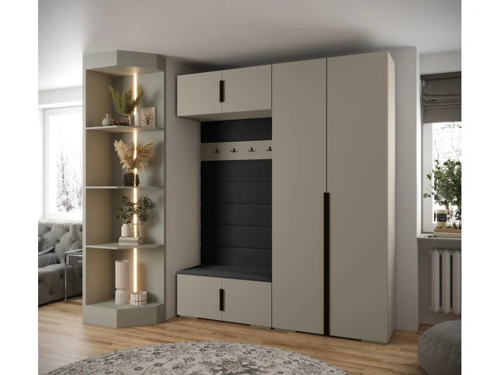 Mobtrendy 4 armario con puertas batientes 236.7/200/47 auuv54849