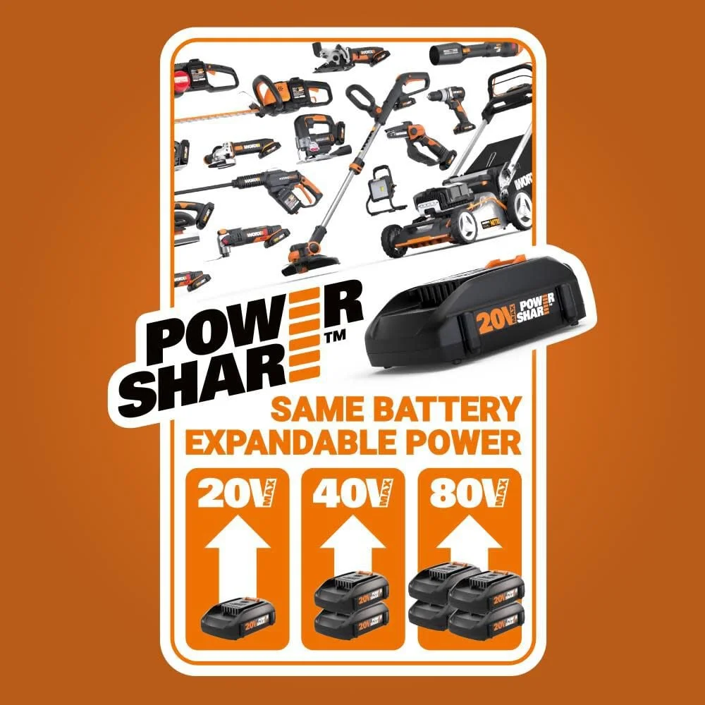Worx WX030L 20V Power Share Cube Vac Cordless Compact Vacuum - Image 2