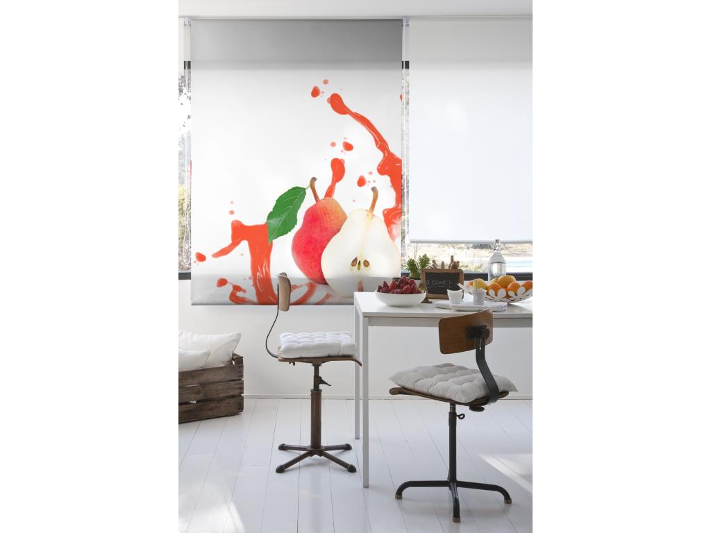 Tucasago | Estores Personalizados Easyfix de COCINA | 85 x 150 cm (Ancho por Alto) Tamaño de Tela 82 x 150 cm | Modelo C-1204 Color Unico