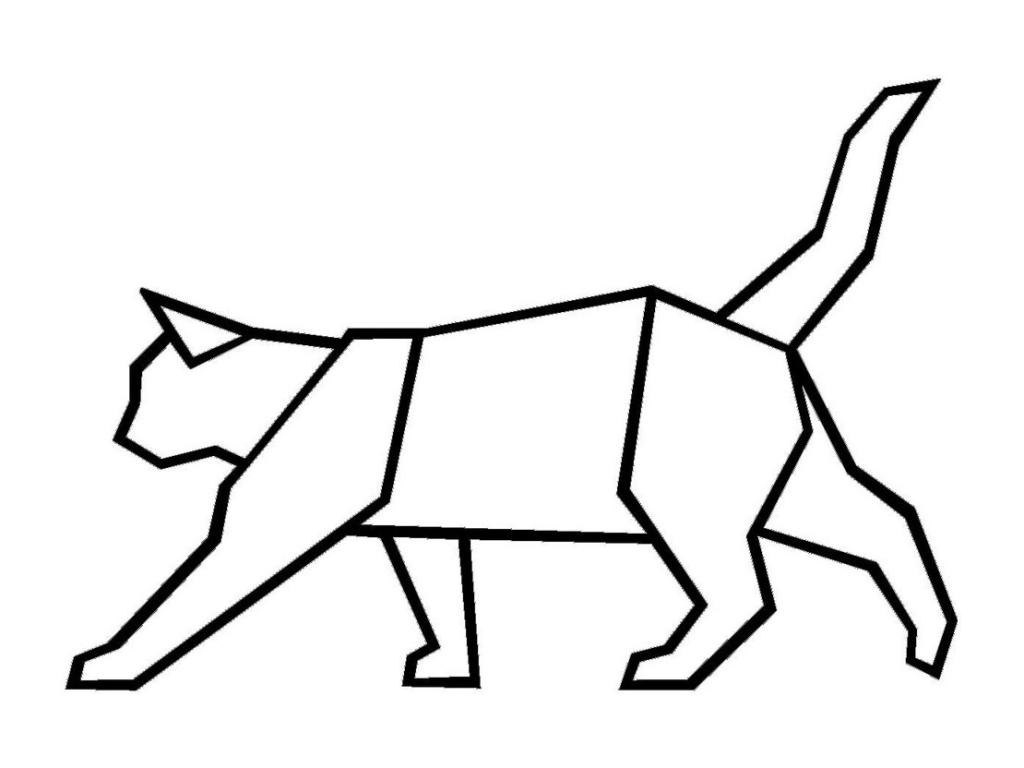 Decoración de Metal Gato 54, Negro, 44x0,15x30 cm, Hogarlujo