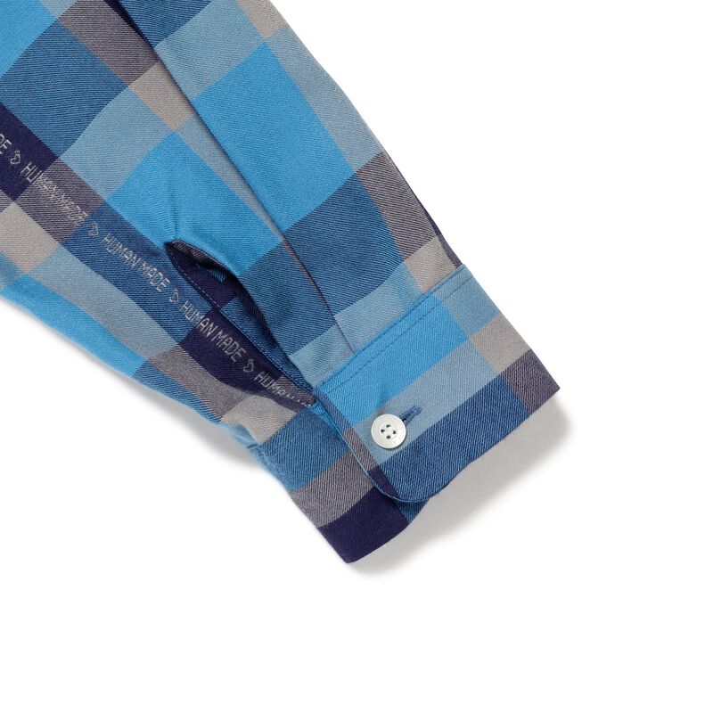 HUMAN MADE OPEN COLLAR CHECK SHIRT