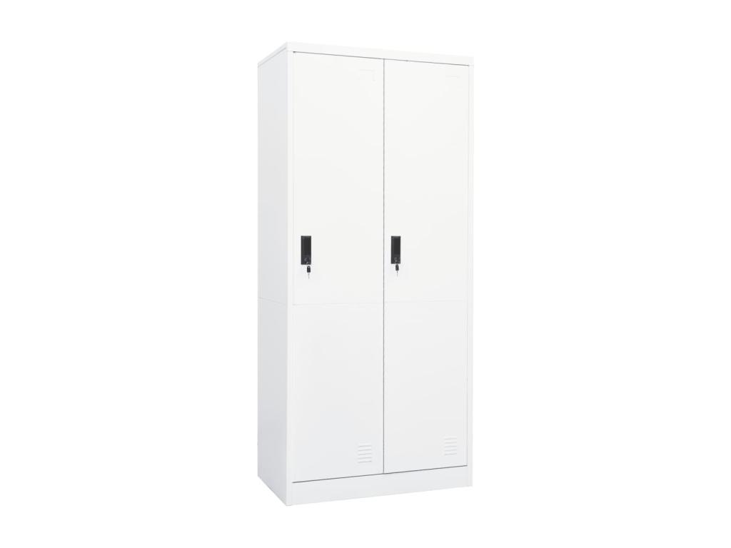 Armario Blanco 80x50x180 cm Acero