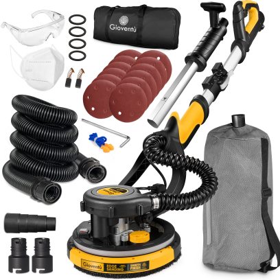 Giovent Electric Drywall Sander with Vacuum for Popcorn Ceiling