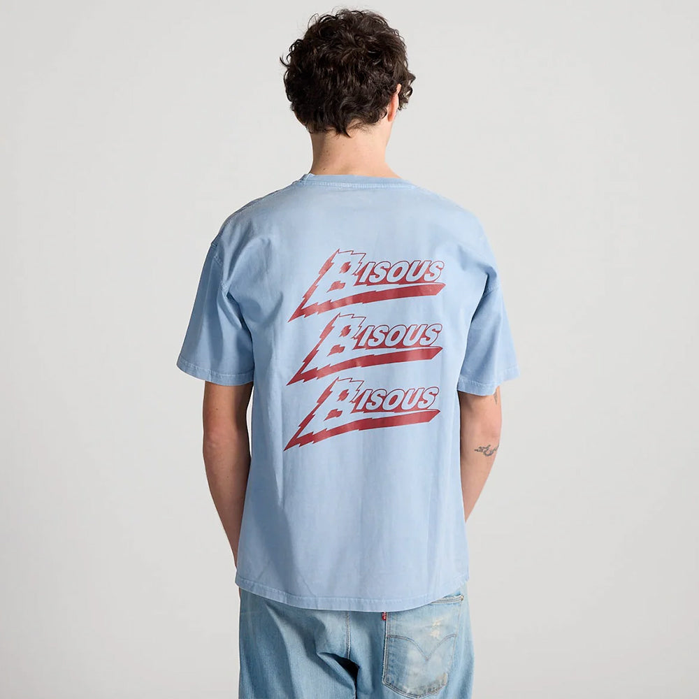 Bisous Skateboard - T-shirt Zenith - Bleu Clair