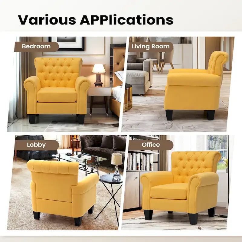 Pellebant Contemporary Club Armchair - Stylish Accent Chair for Living Room