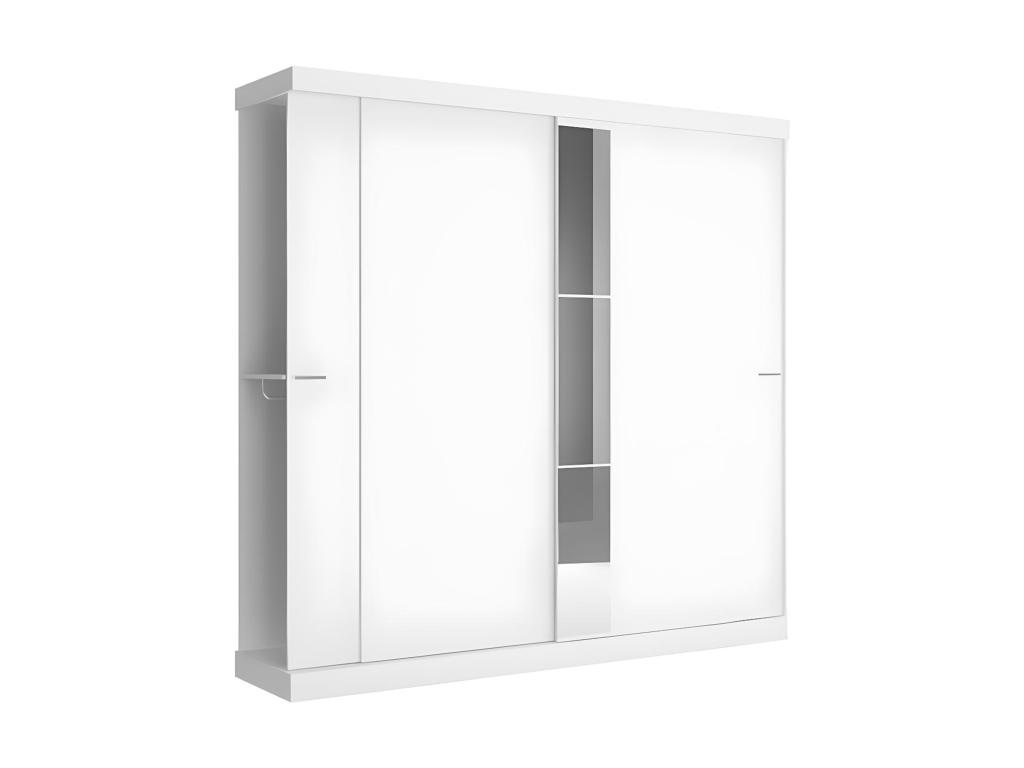 Armario de 2 puertas correderas - blanco