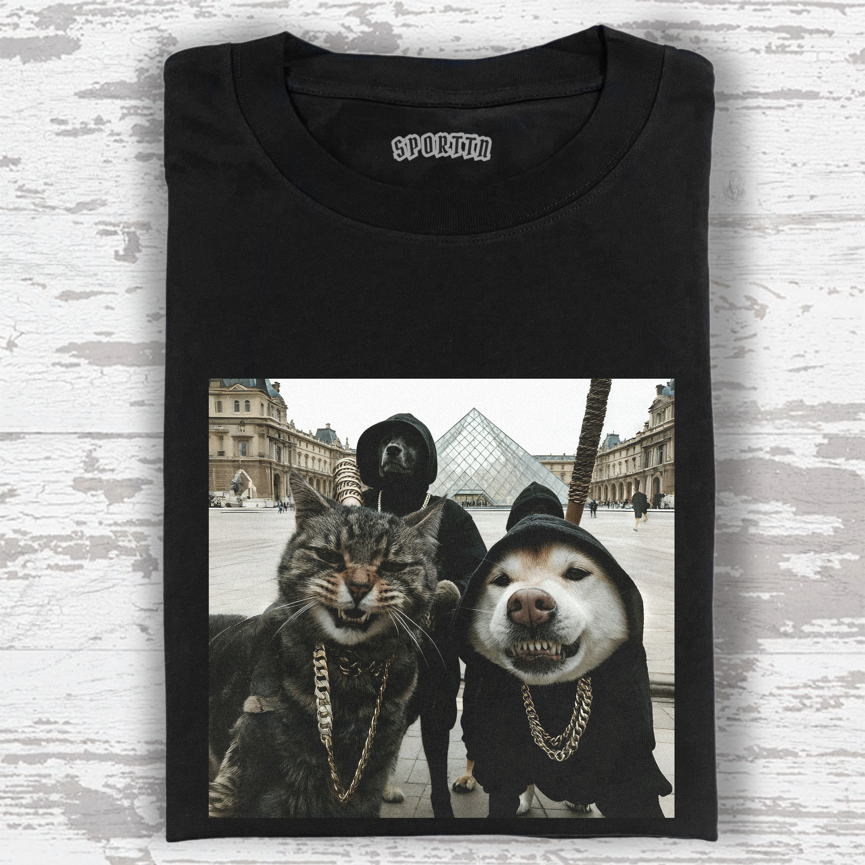 FUNNY CATS AND DOGS TEE