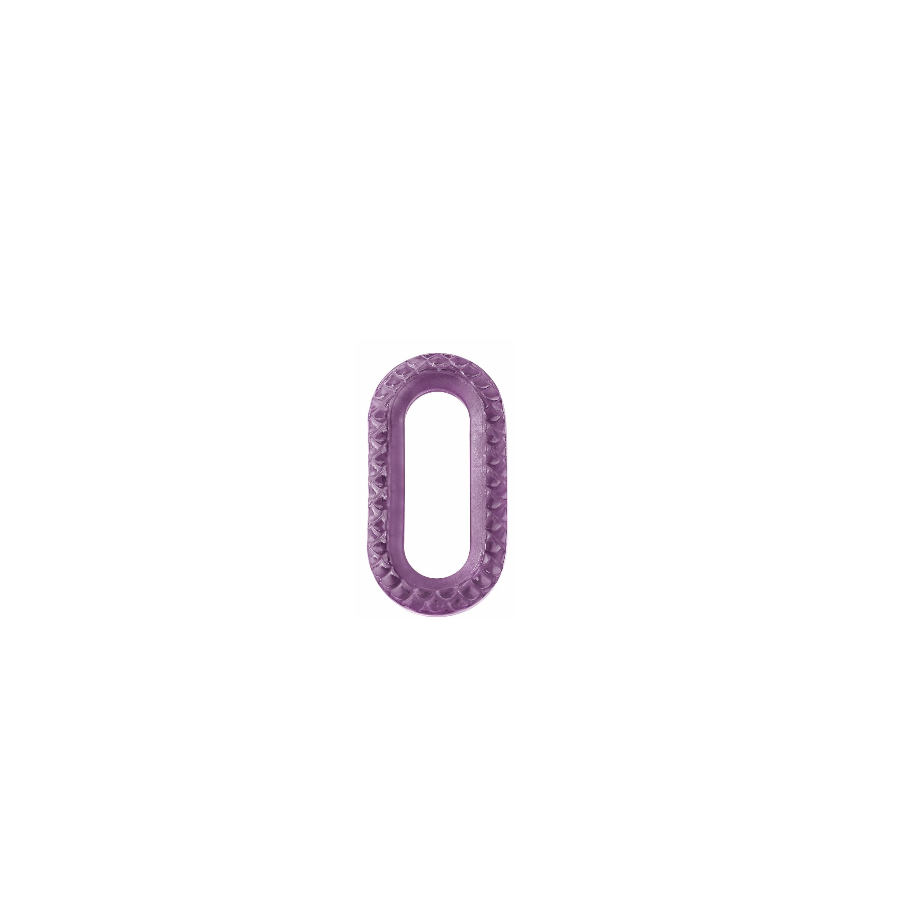 ACCESSOIRE CRISTAL EMPREINTE ANIMALE - CRISTAL VIOLET CRÉPUSCULE