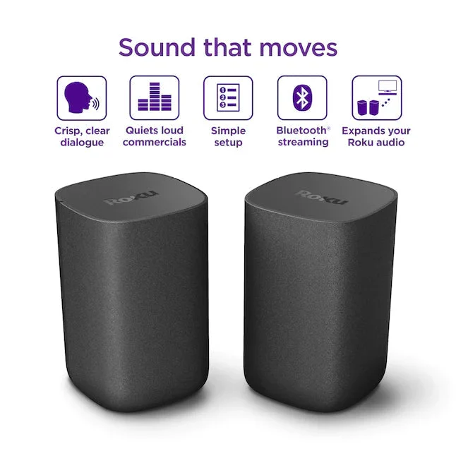 Roku Wireless Speakers 6.1-in 80-Watt Set Of 2 - Image 2 Roku Wireless Speakers 6.1-in 80-Watt Set Of 2 - Image 2