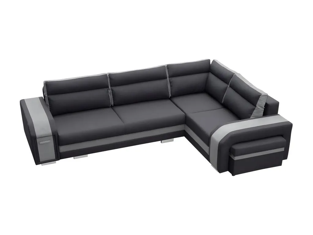 Sofá rinconero Boverdeco 100 Gris Función de descanso Caja de ropa de cama 300x200cm