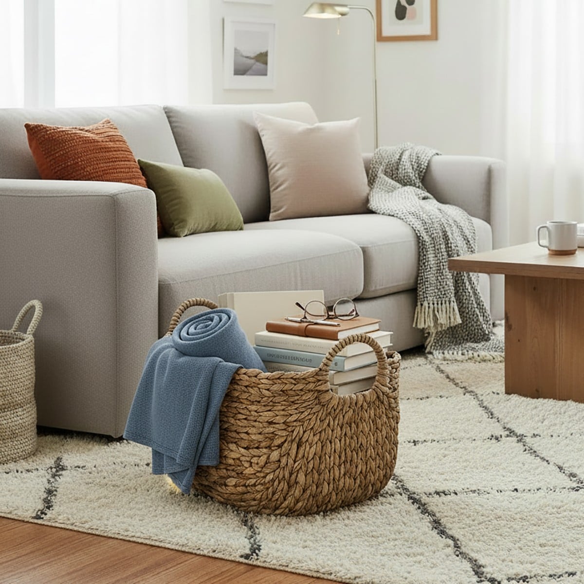 Calicosy - Waterhyacint mand - B36 x D19 x H22 cm