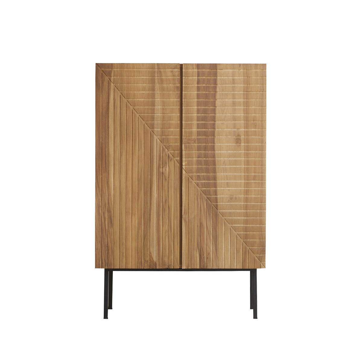 Armario de almacenamiento en teca maciza natural cd8287u3