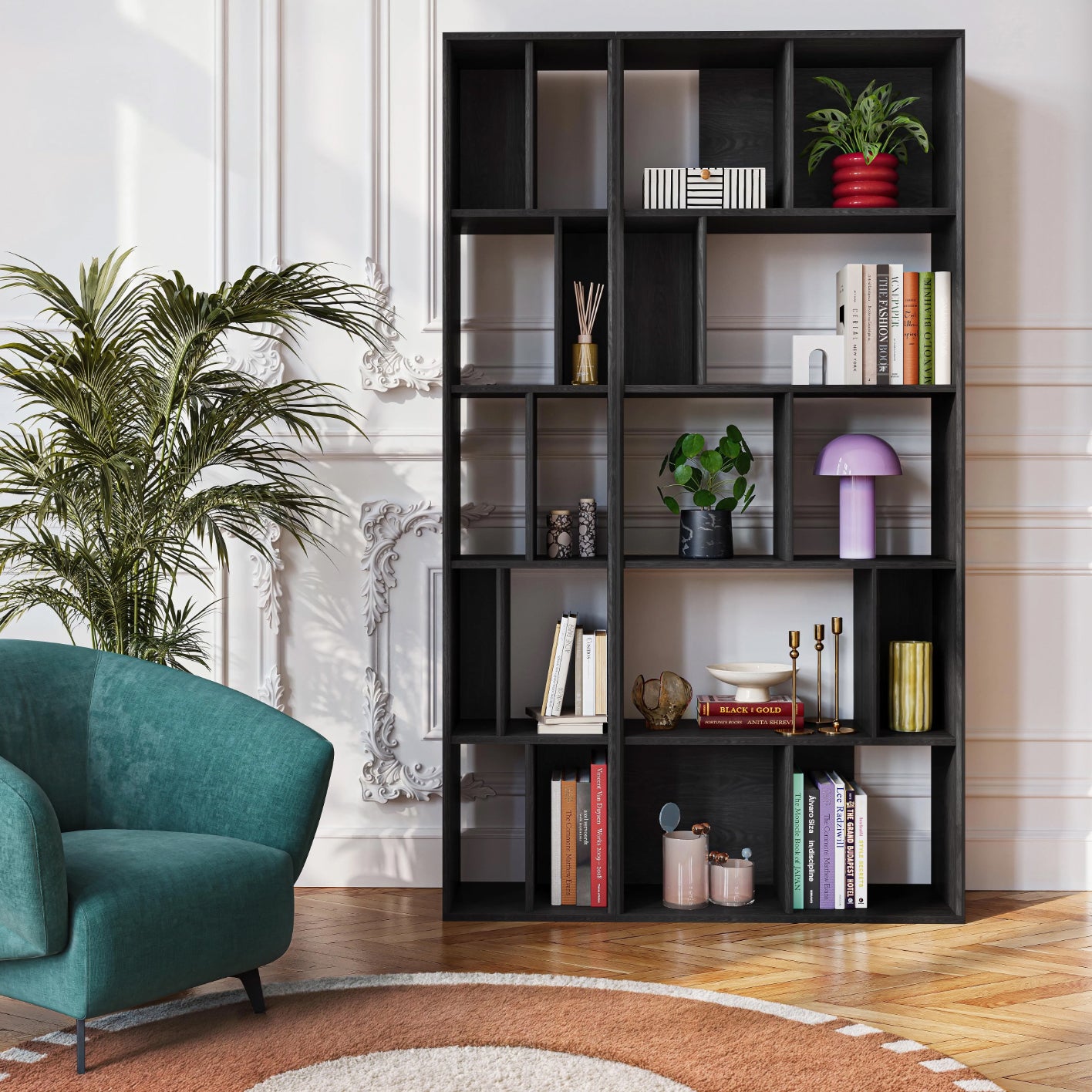 Blokker Grund Wandkast B 38 cm - Essen / Zwart