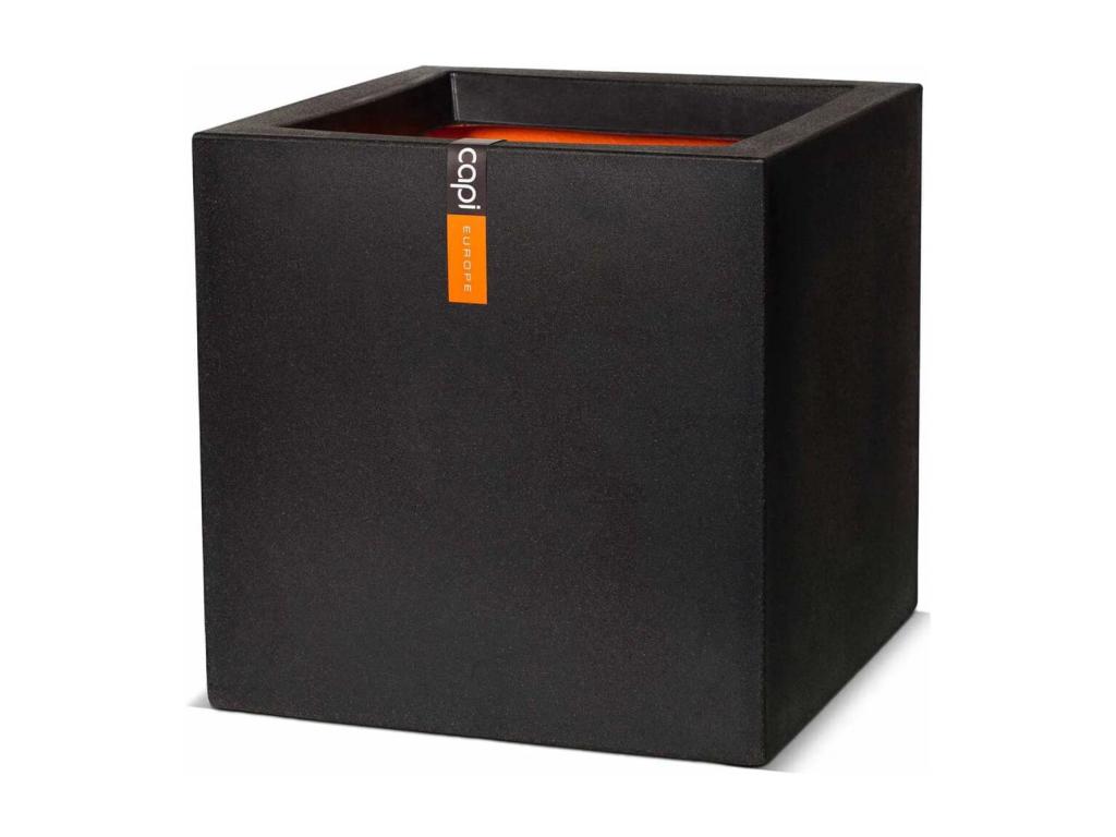 Decoratodo cuadrado Urban Smooth 50x50x50 cm negra KBL904