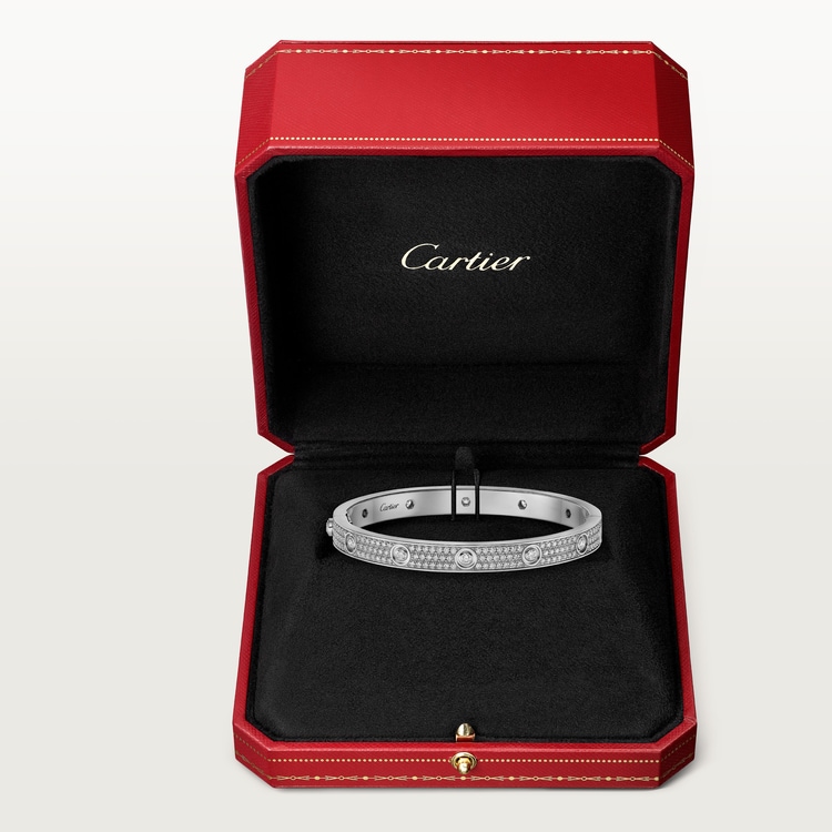 Replicate LOVE bracelet, classic model, paved, 12 diamonds(1:1 replica) - Original Replica Club