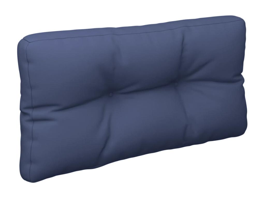Cojín para sofá de palets tela azul marino 80x40x12 cm