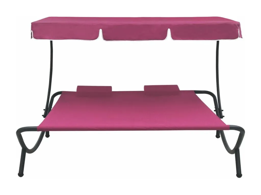 Sofá cama al aire libre con dosel y almohadas Luxmbls. IUQU79957