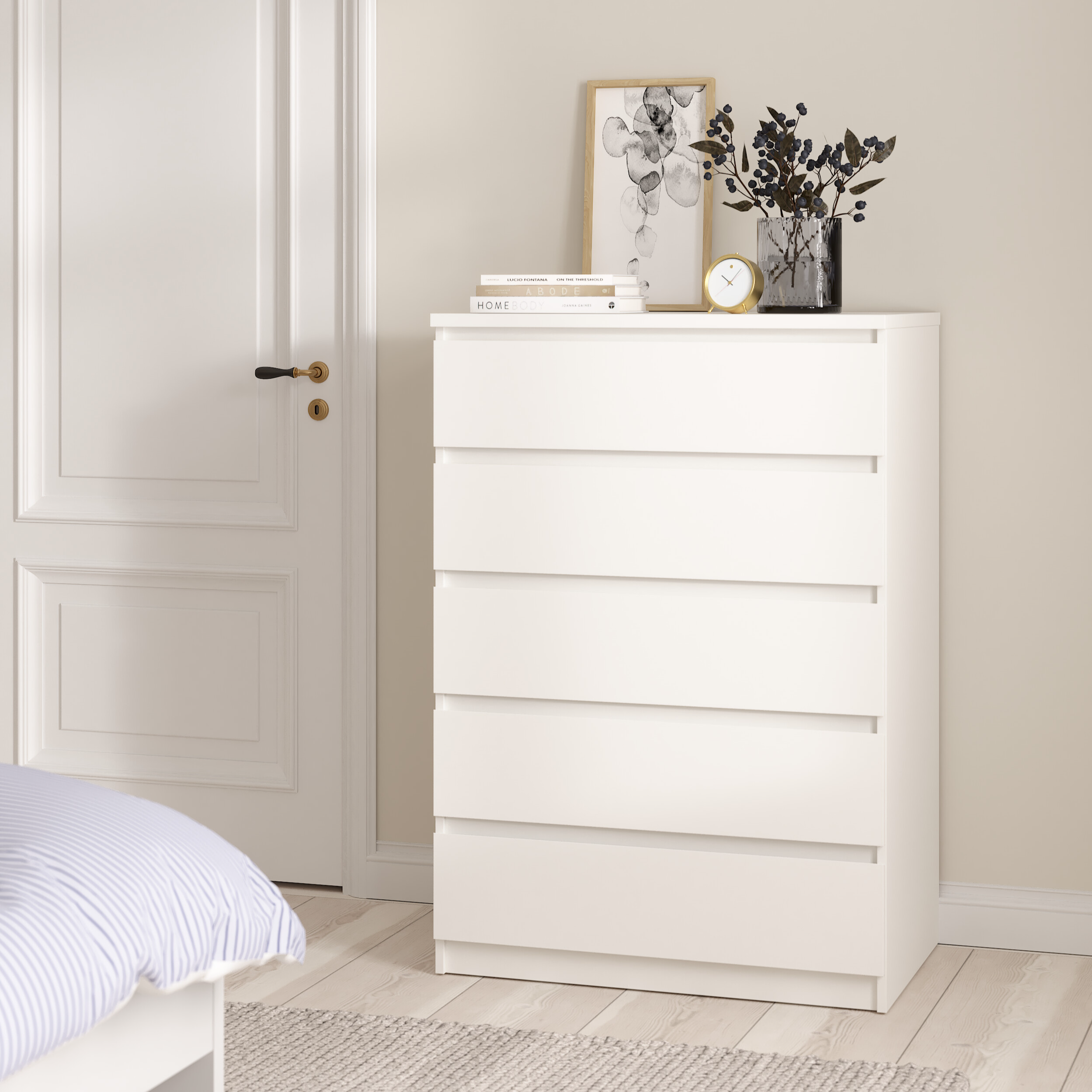 by fonQ basic Slide Ladekast 5 lades - Wit