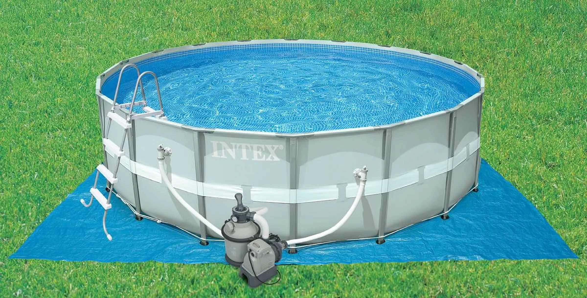 Intex 1200 GPH Krystal Clear Above Ground Pool Sand Filter Pump Set | 28643EG - Image 5