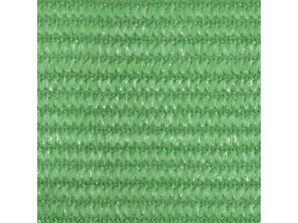 Toldo de vela verde claro HDPE 160 g/m² 3x3x4 2 m