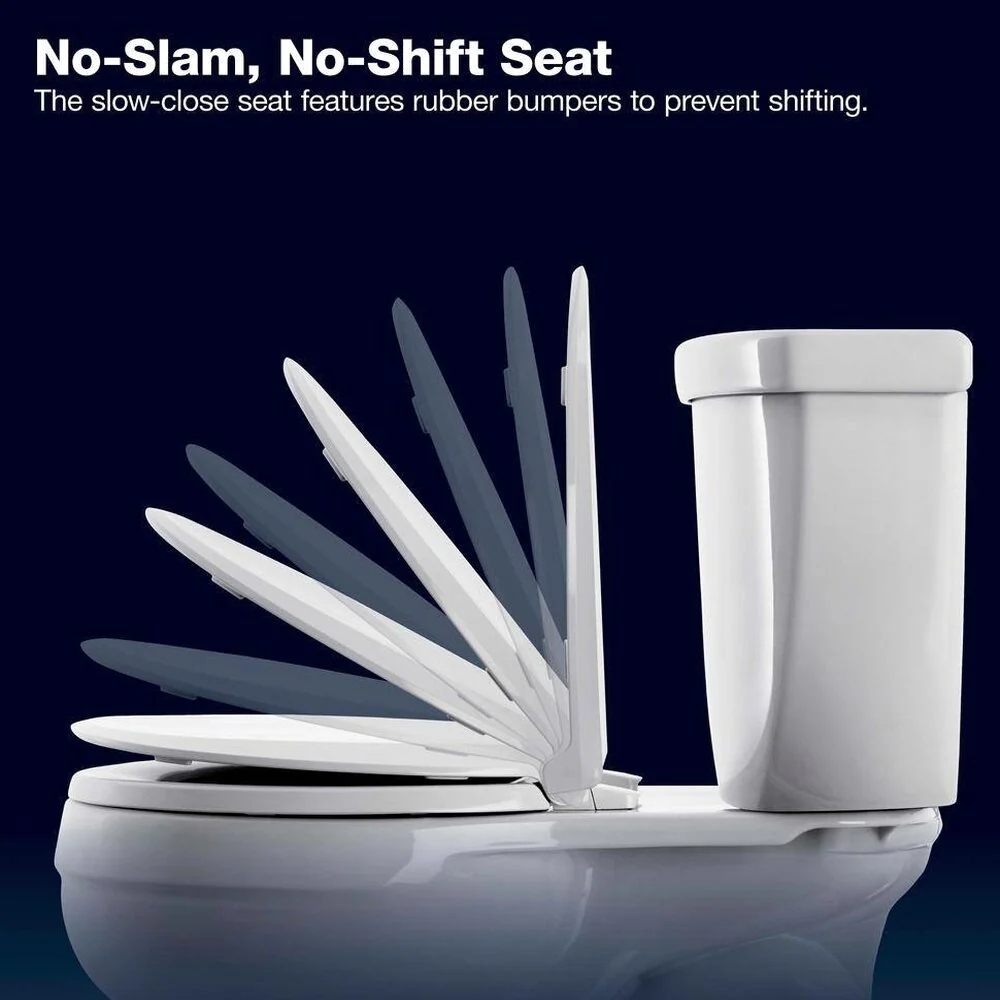 KOHLER Highline Arc Extra Tall 2-Piece Elongated Toilet, White, 1.28 GPF - 78305-0 - Image 9 KOHLER Highline Arc Extra Tall 2-Piece Elongated Toilet, White, 1.28 GPF - 78305-0 - Image 9