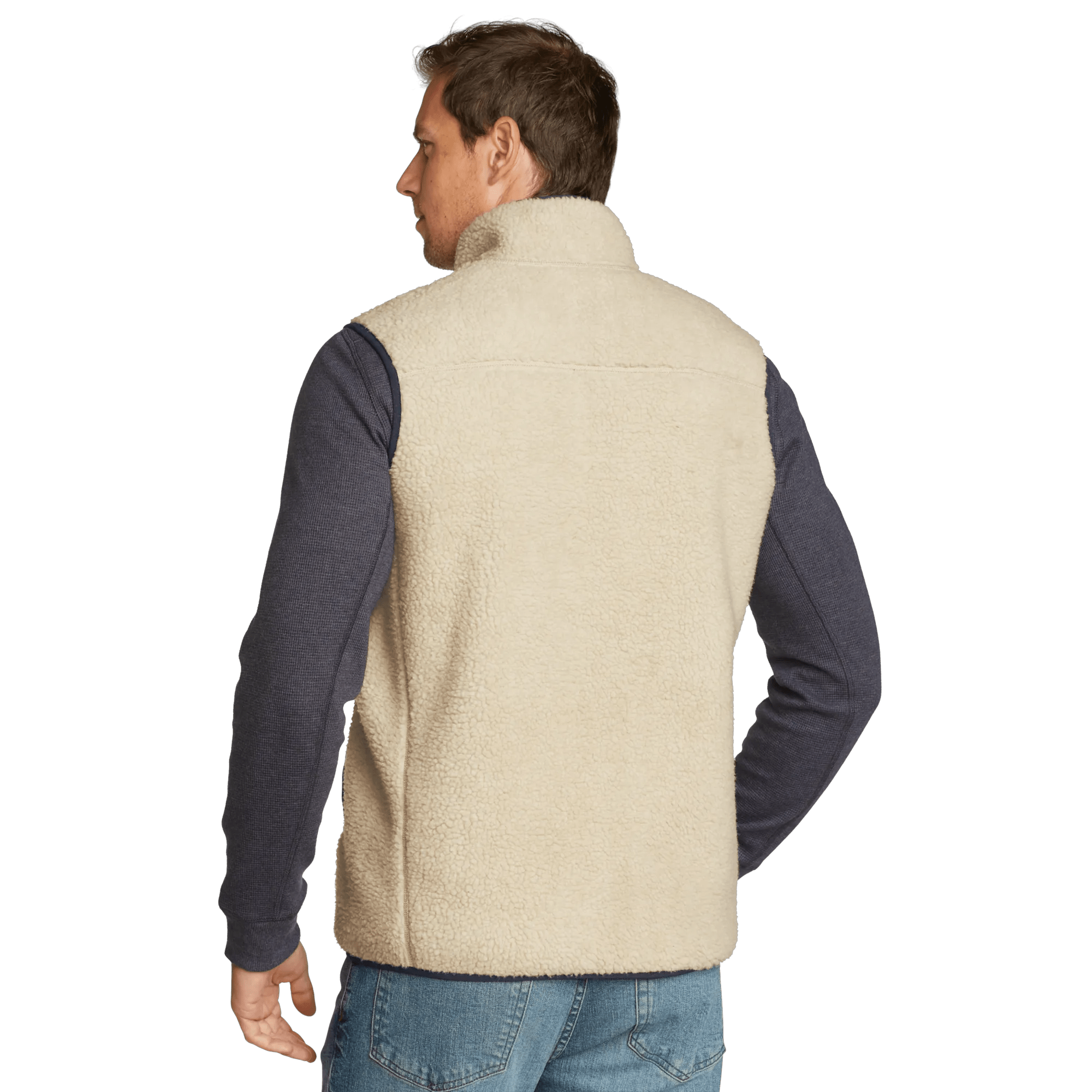 Men's Chilali Faux Shearling Fleece Vest - Eddie Bauer Outlet