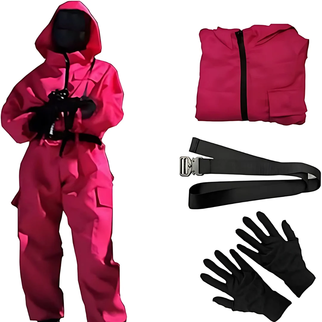Halloween Costumes Hooded Jumpsuit Mask Outfit Set - Image 5 Halloween Costumes Hooded Jumpsuit Mask Outfit Set - Image 5