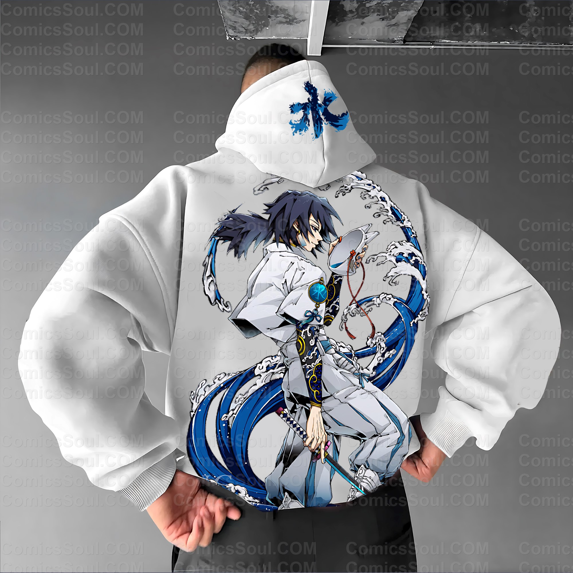Unisex Anime Graphic Streetwear Wintage Plush Hoodie