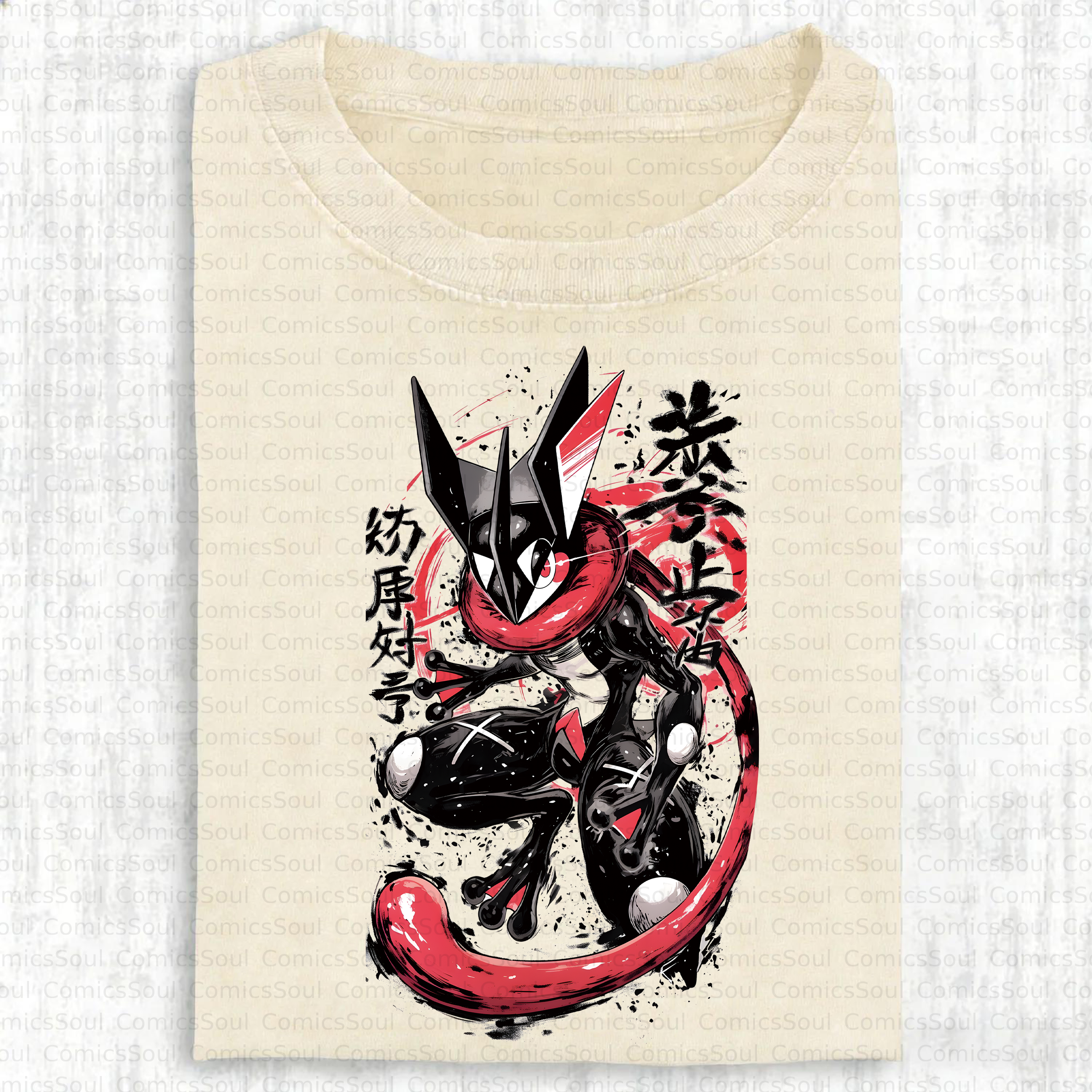 Unisex Anime Inspired Vintage Washed T-Shirt