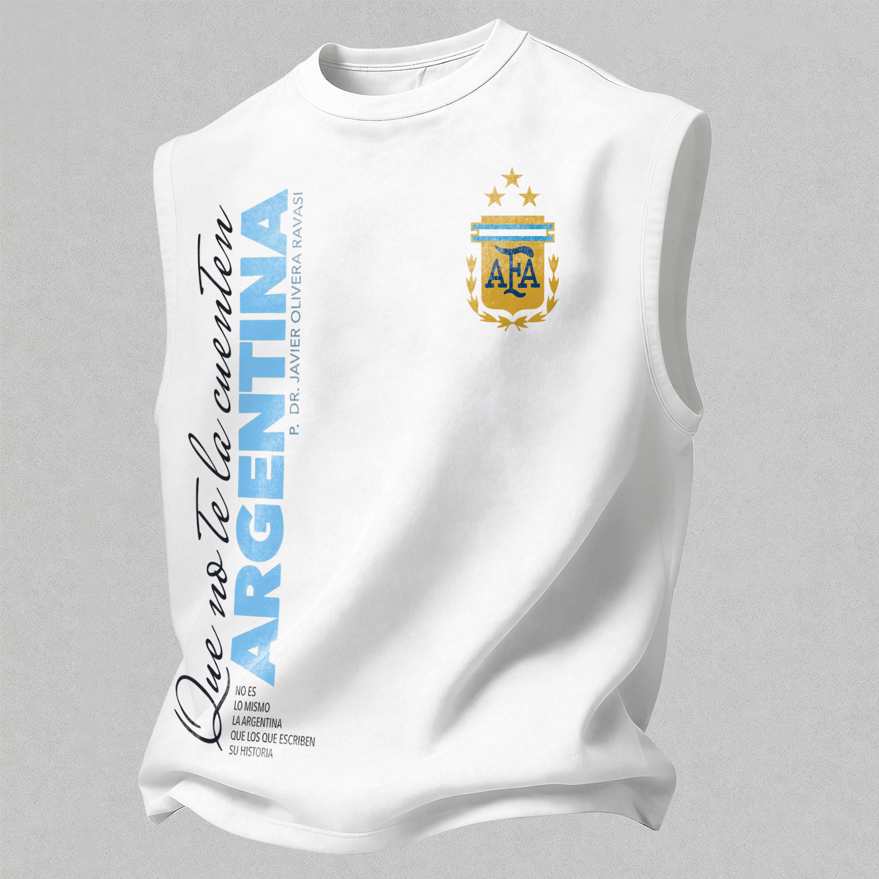 Football Star Champion Trophy Print Men's Tank