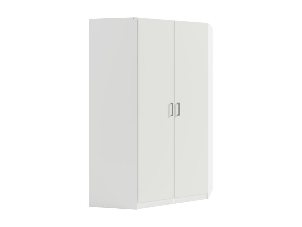Armario esquinero de 2 puertas - blanco
