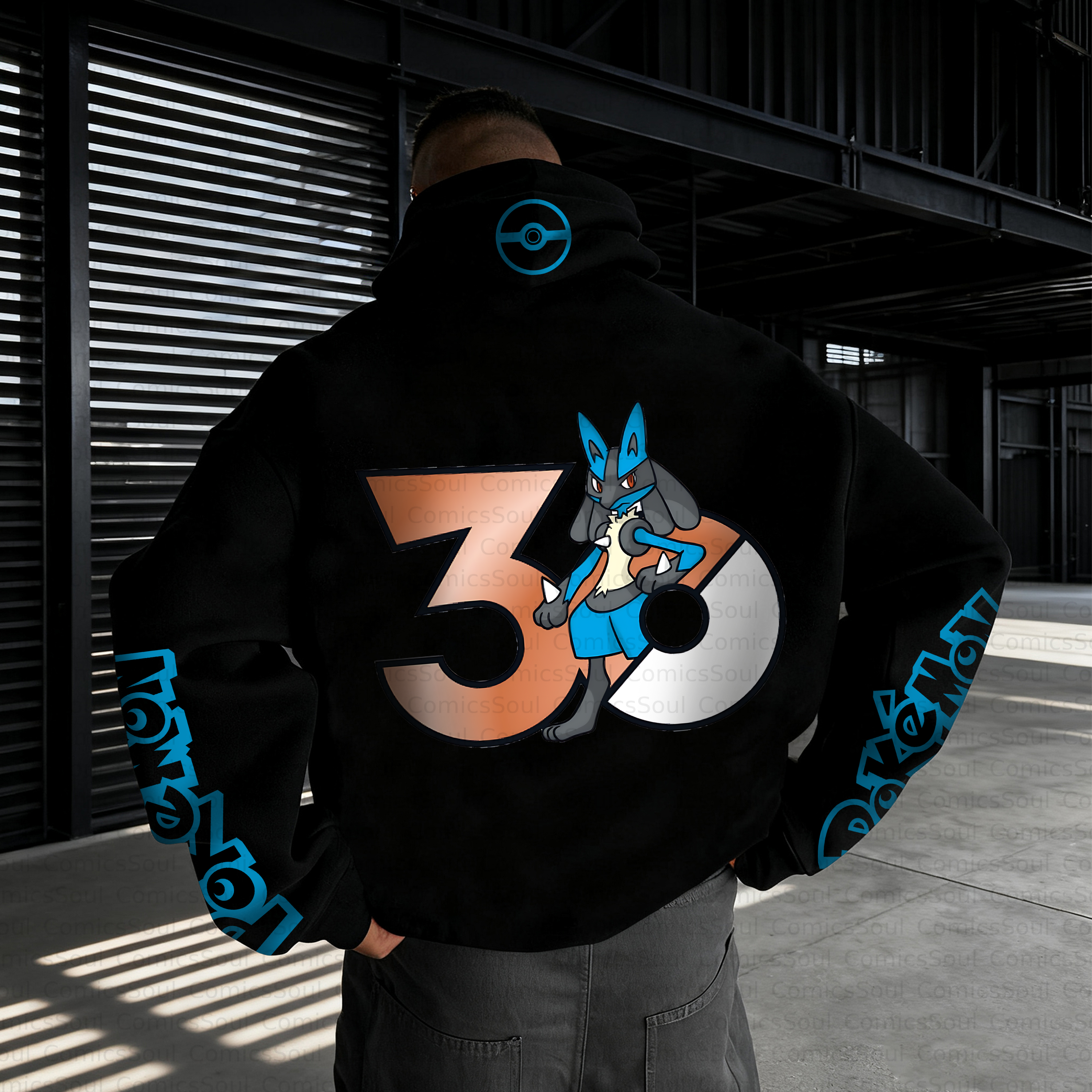 Unisex Anime Inspired Vintage Plush Hoodie