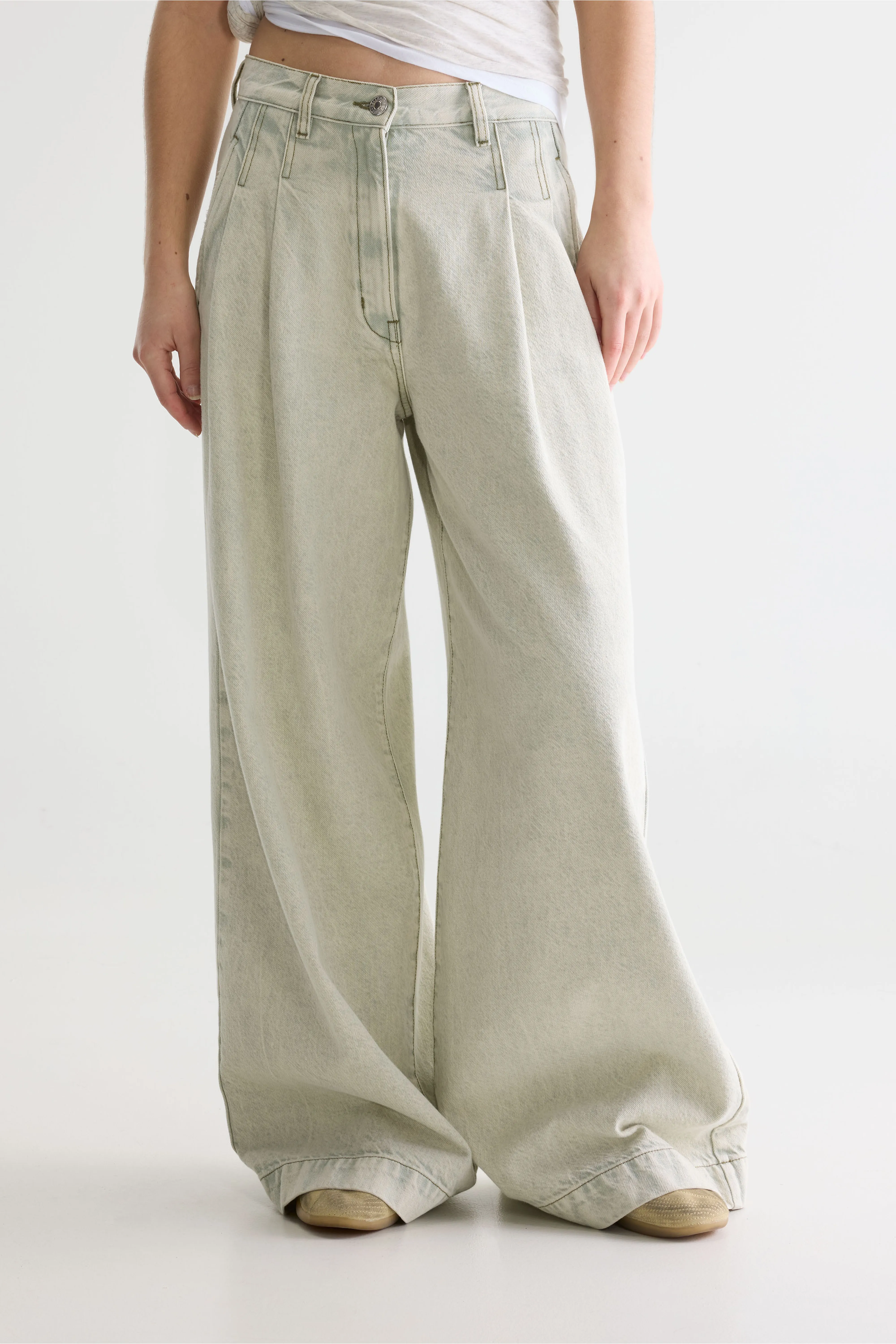 Bellerose Denim N. 74 - super-wide jeans (261 / W / JADEITE)