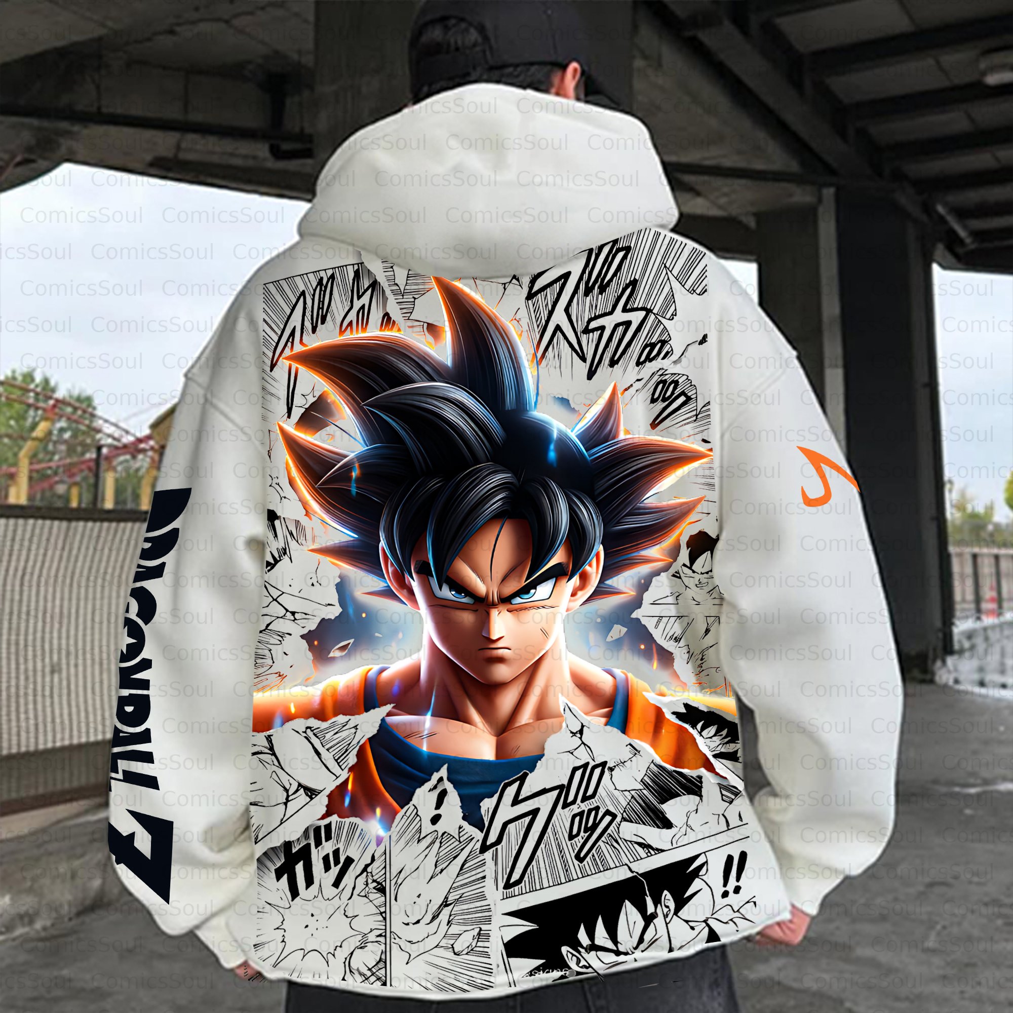 Unisex Anime Inspired Vintage Plush Hoodie