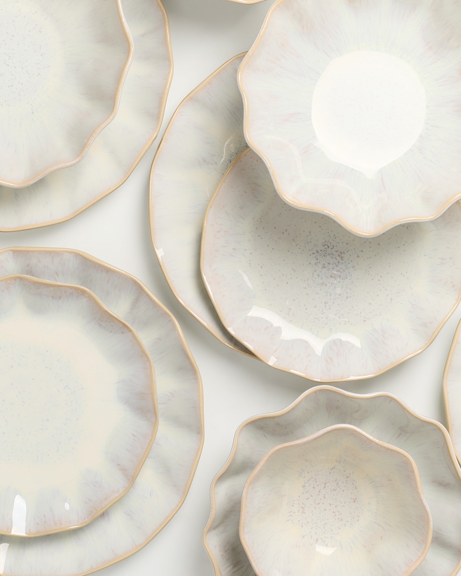 Areia Geschirr-Set shell sand 24-teilig
