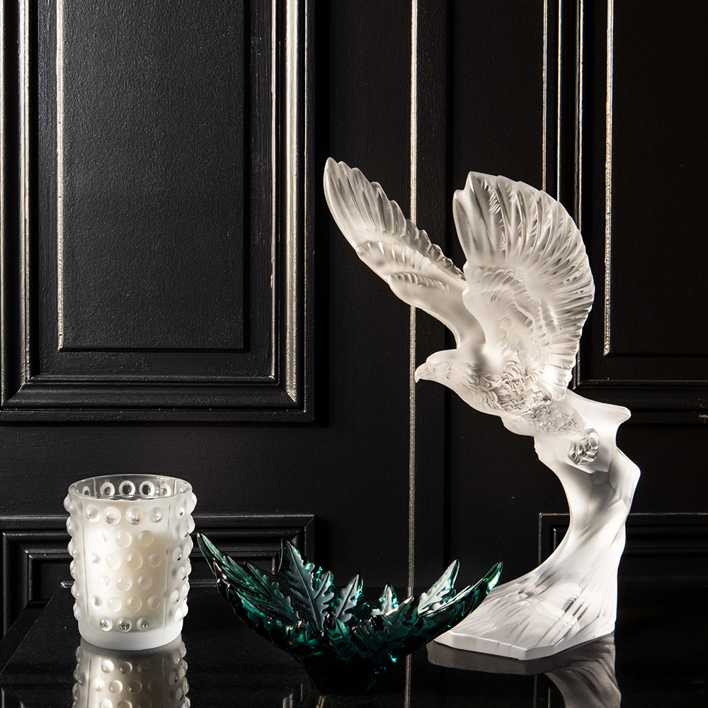 SCULPTURE AIGLE ROYAL - CRISTAL INCOLORE