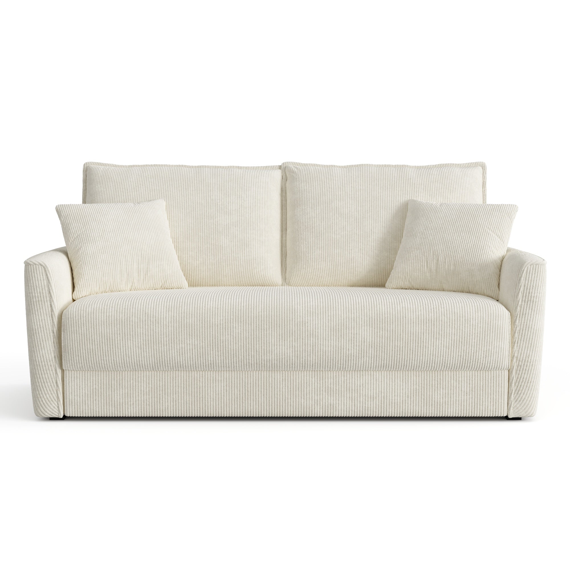 Rechte bank LUXO 3 personen Corduroy Crème