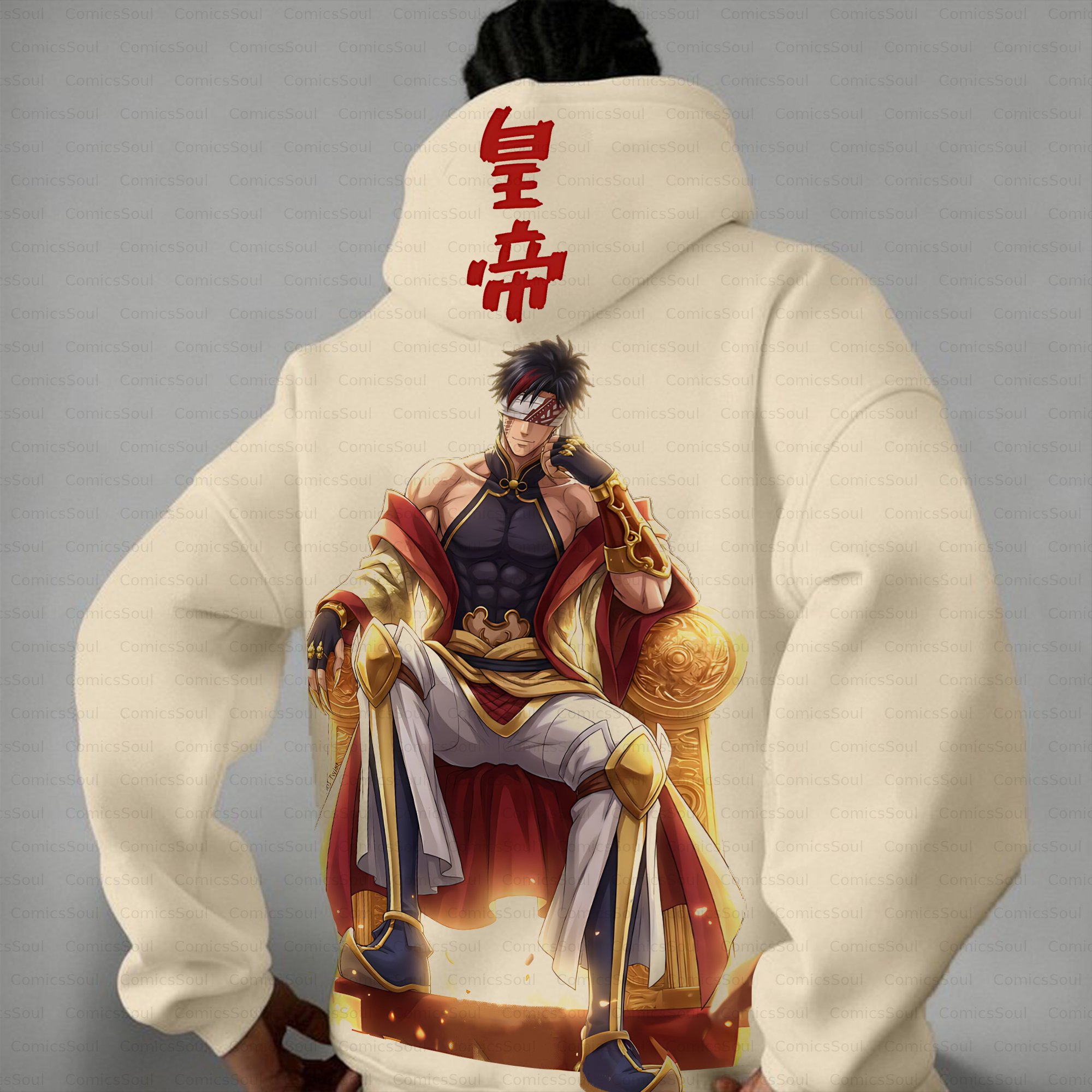 Unisex Anime Inspired Vintage Plush Hoodie