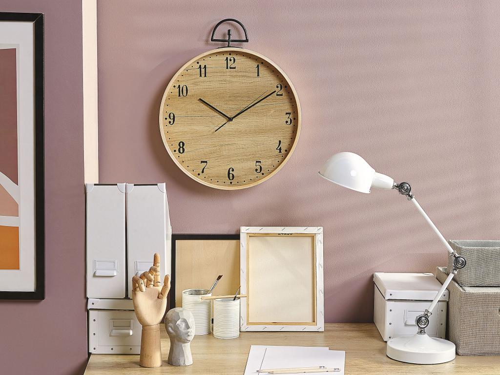 Reloj de pared OPFIKON Madera clara