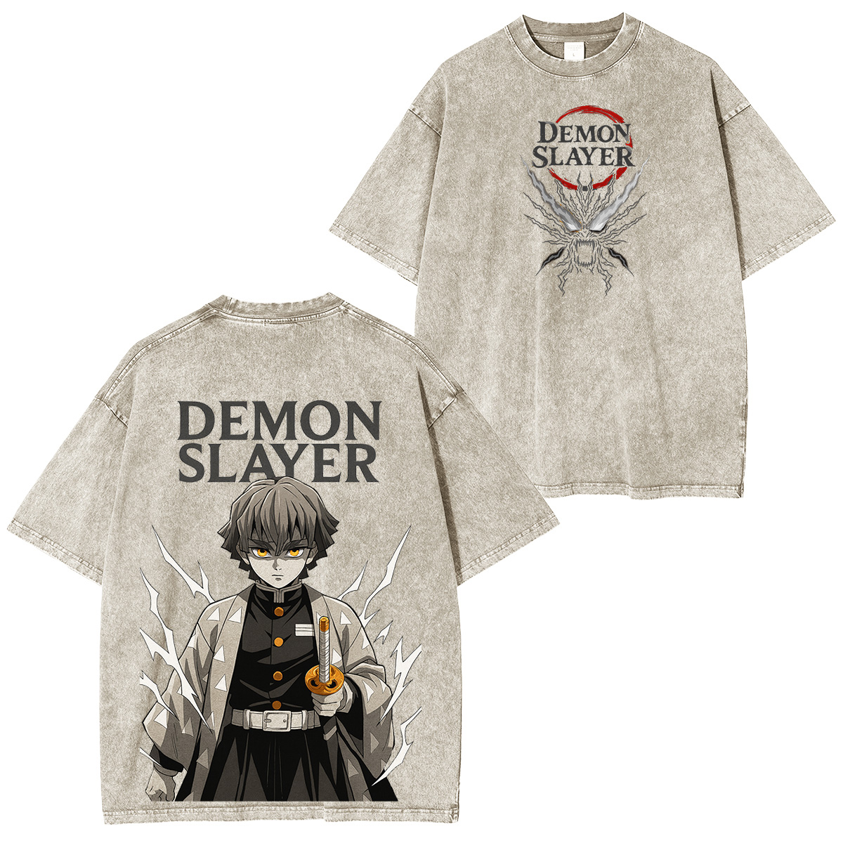 Unisex Anime Inspired Vintage Washed T-Shirt丨Comicssoul TeeThreads Sustain the Scene with Custom Apparel