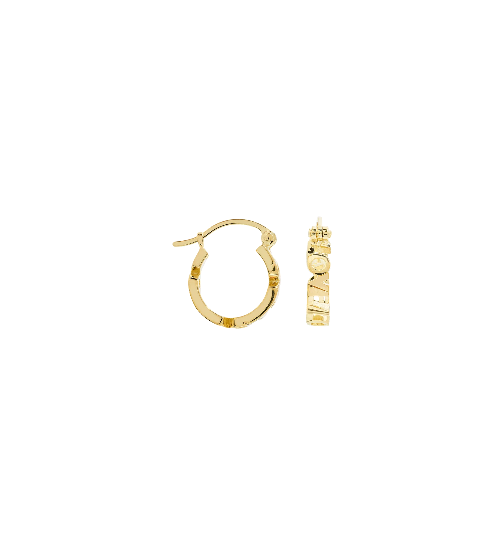 Single Universal Love Ring Earring 14K