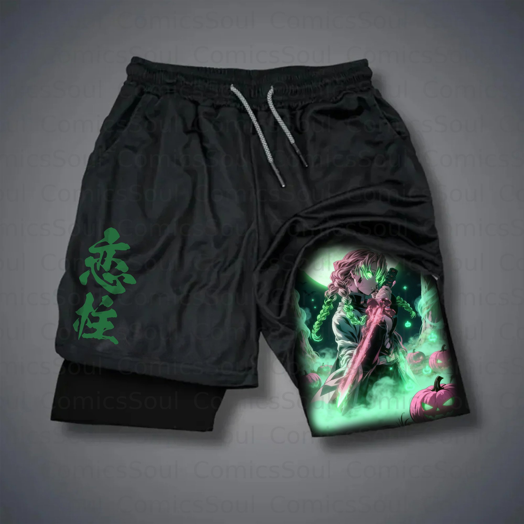 Unisex Casual Halloween Anime Streetwear Shorts