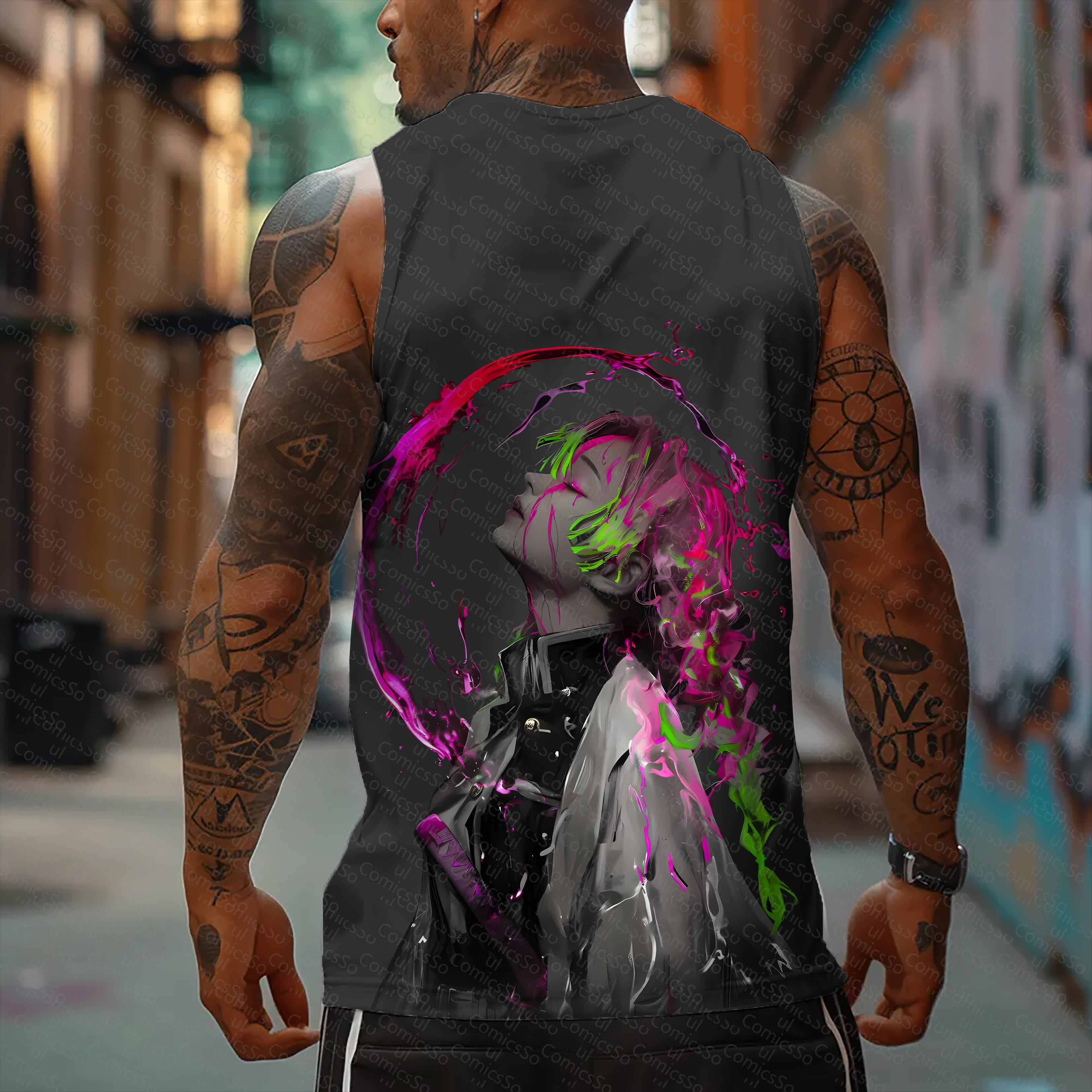Unisex  “ Comicssoul” Casual Anime  Tank Top