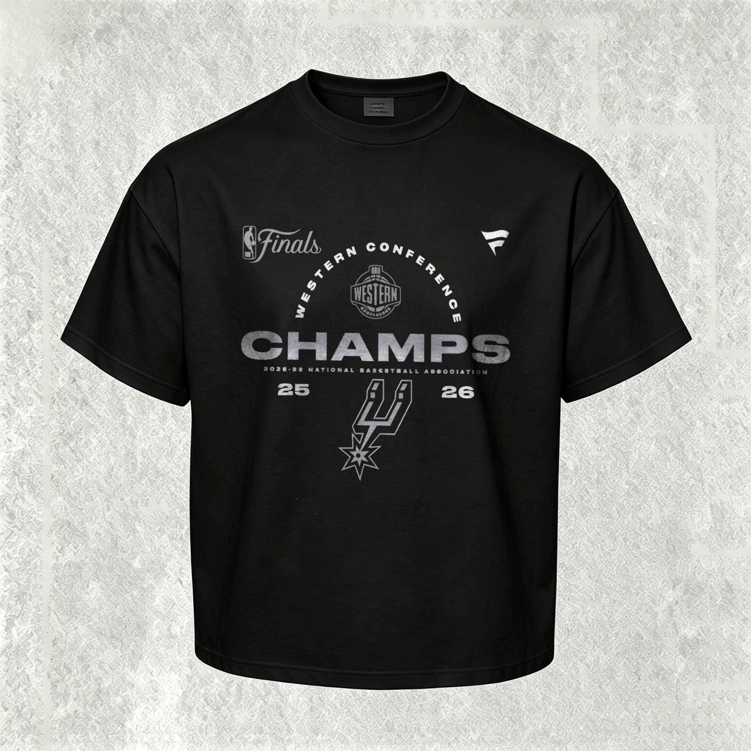 NBA Finals Commemorative Jersey Printed Unisex Oversized T-shirt