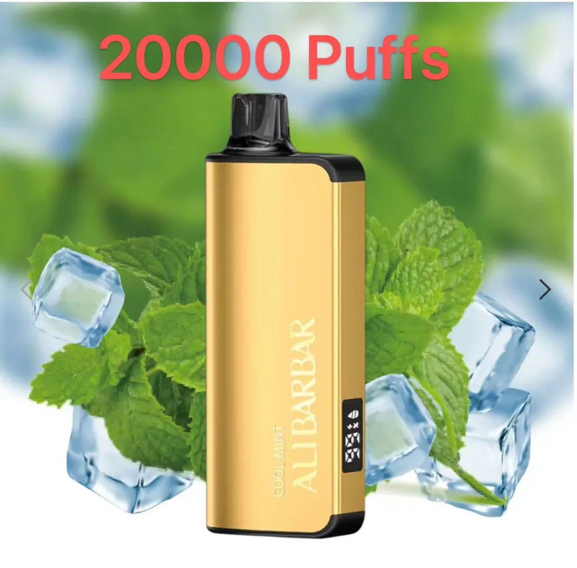 Cool Mint & Alibarbar Ingot 20000 Puffs 100% Nicotine-Free