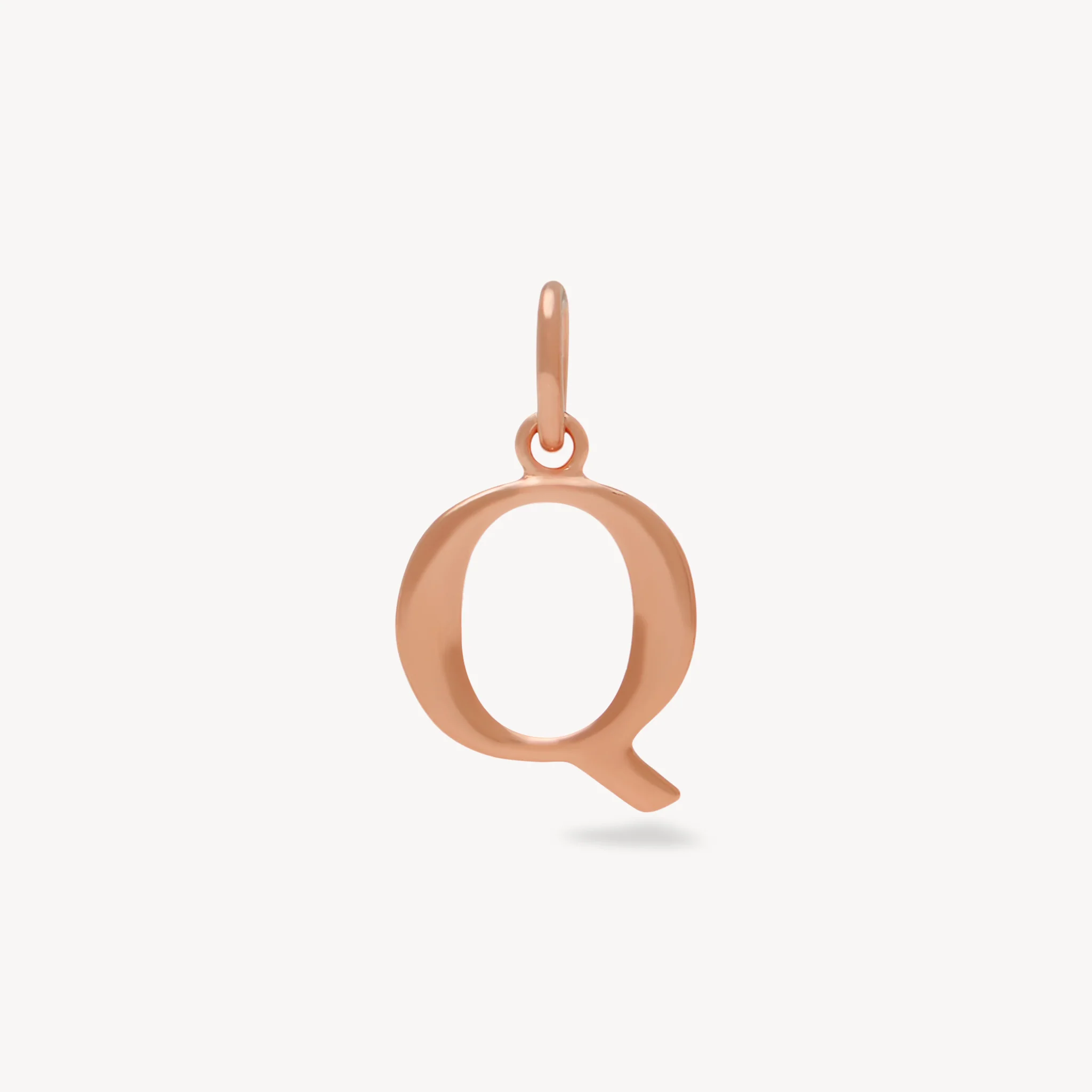 14k Rose Gold Vermeil Letter Charm