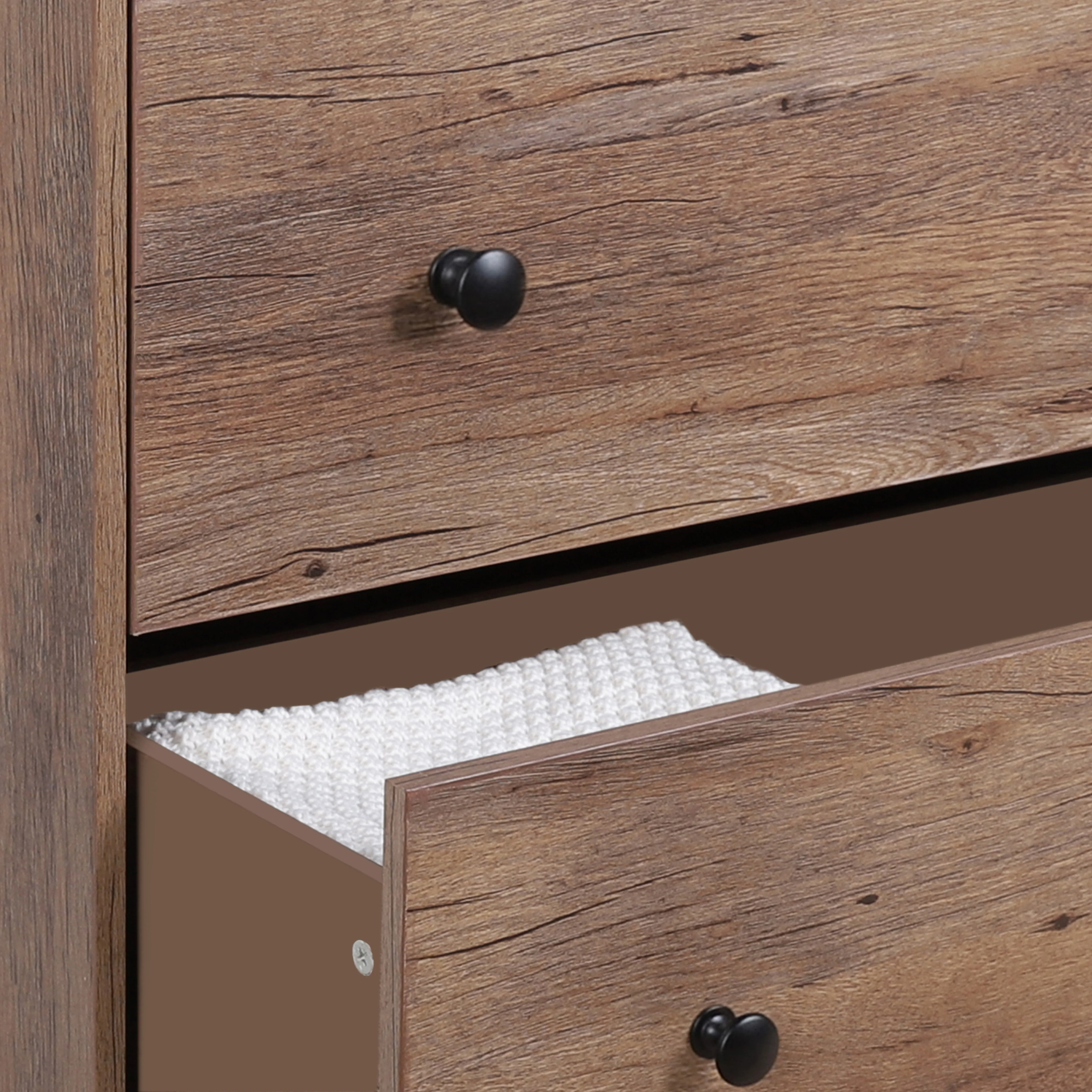 VEIKOUS Oversized 5-Drawer Dresser Chest, Large Storage Dresser for Bedroom Storage, Oak - Image 14