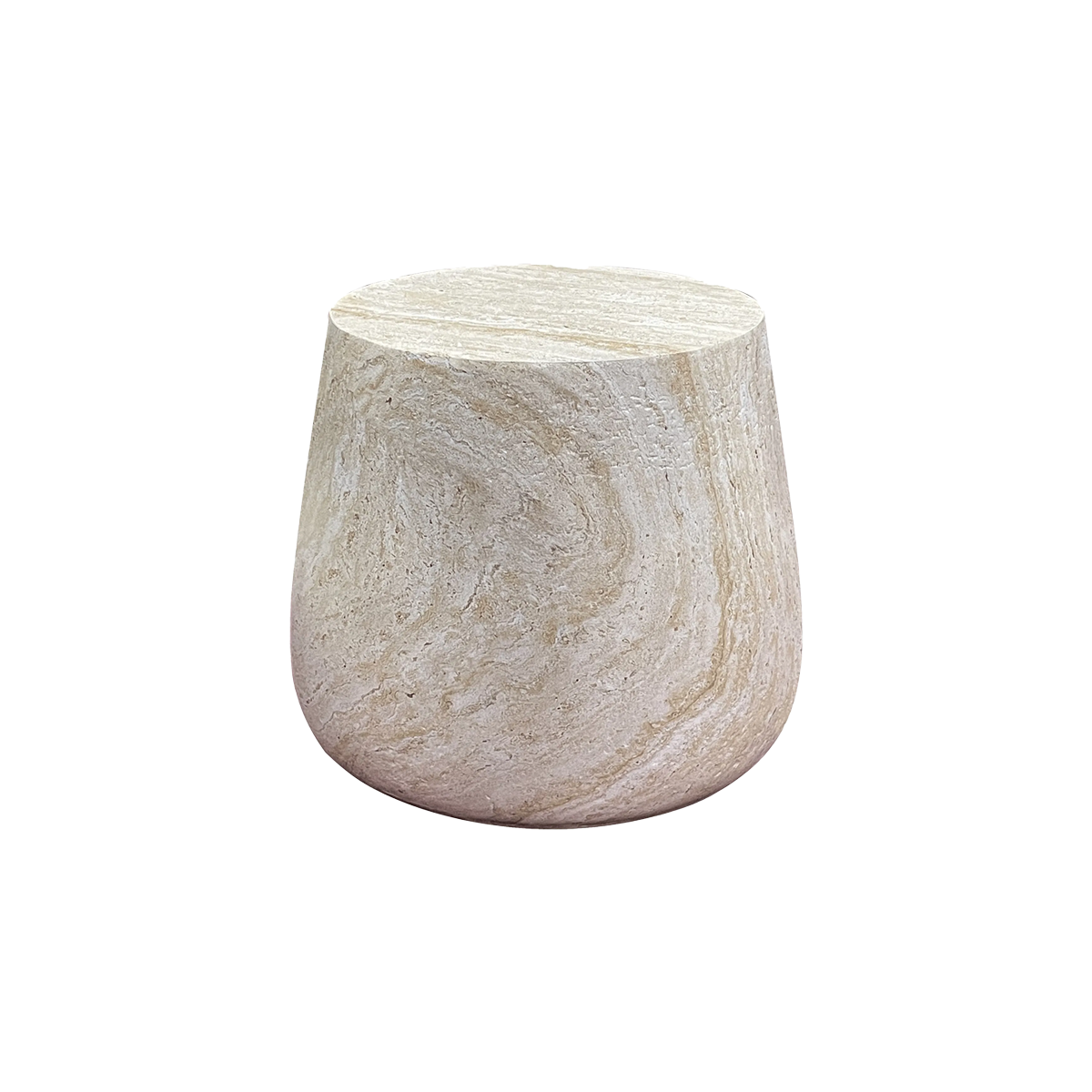 Artichok Dorus Ronde Bijzettafel - Beige - Ø 47.5 x 41 cm