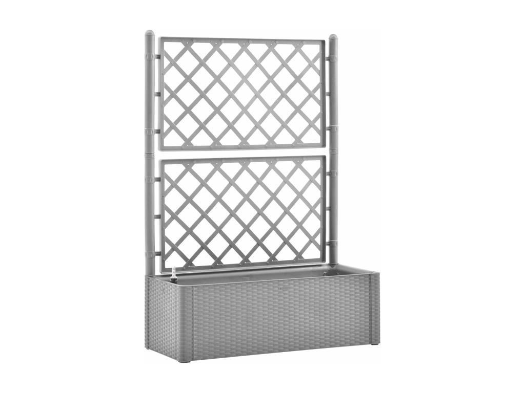 Arriate con Decoromantico nrejado y sistema de riego automático gris